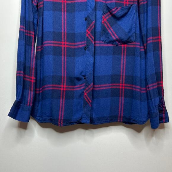 Trafaluc Zara Plaid Button Up Shirt Size S - Picture 3 of 9